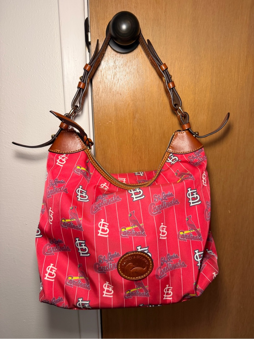 Dooney & Bourke Red St. Louis Cardinals Logo Shoulder Bag